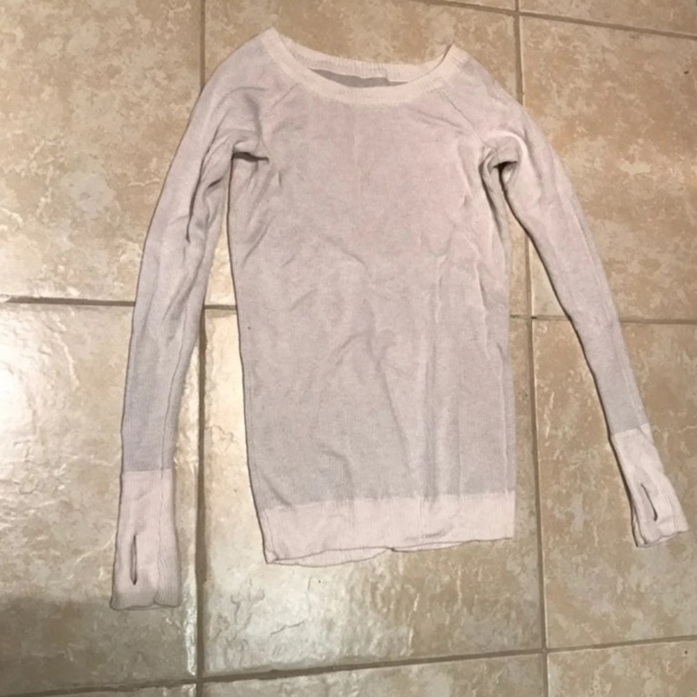 Lululemon White Knit Sweater- Size 2